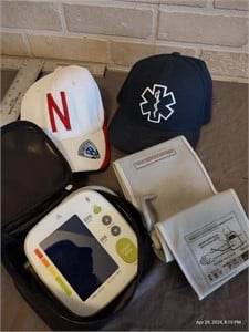 Husker EMT Baseball Caps Blood Pressure Reader