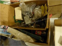 2 boxes misc. garage items