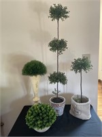 Faux Topiaries In Planters (4)