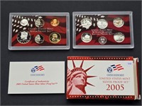 2005S US Mint Silver Proof Set (11 coins)