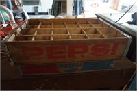 Wooden Pepsi Bottle Tray