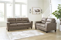 Ashley Navi Sofa and Love Seat Set