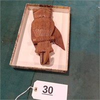 Unique wood owl