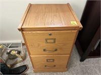 Wooden 2-Drawer File Cabinet