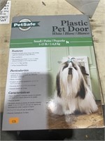 Plastic pet door