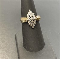 10 KT Diamond Dinner Ring