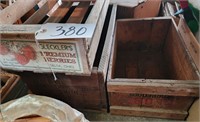 (3) Wood Crates