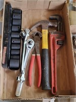 Tools - 1/2" Sockets, Pipe Wrench & More