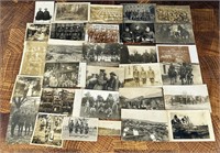 Collection of WWI WW1 US Army RPPC Postcards
