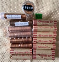16 Rolls of Various Years Canada $0.01 Coins