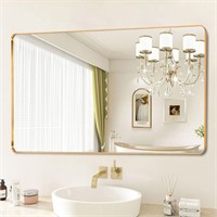 Niccy 47x30inch Wall Mirror for Bathroom  Large Re