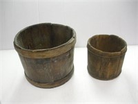 Vintage Wooden Pails