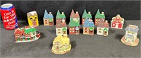 Vintage Victorian Miniature Ceramic Village-Lot