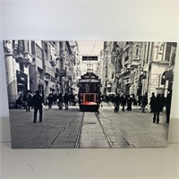 Large Tram Canvas Wall Art