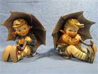 5" GOEBEL HUMMEL UMBRELLA BOY & UMBRELLA GIRL