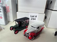 Case 11: (2) Danbury Mint Collectors Cars: