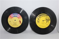 (2) 33 1/3 MINI RECORDS, 1975 SUPERMAN, DAVY READ