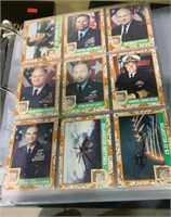 1991 Desert Storm card collection with stickers -