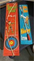 Vintage Robin Hood and Sherwood Forest bow and