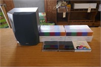 NEW CD CASES AND RCA SPEAKER