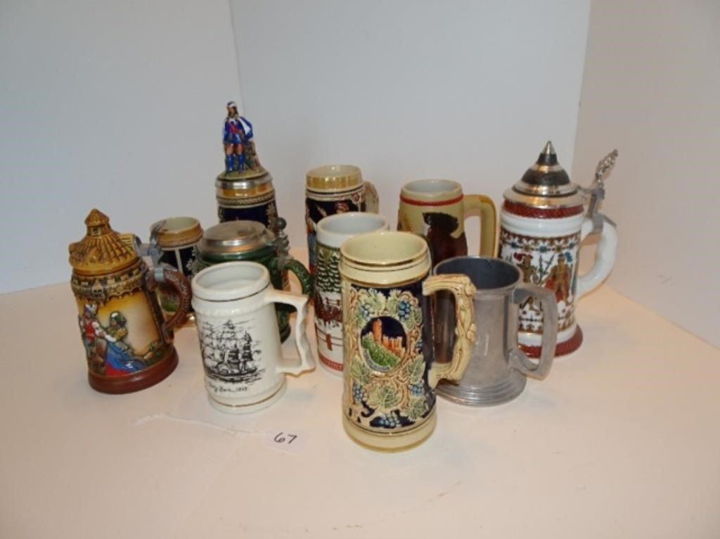 German & Busch Beer Stein Lot