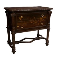 FRENCH NANCY SCHOOL ART NOUVEAU MARQUETRY COMMODE