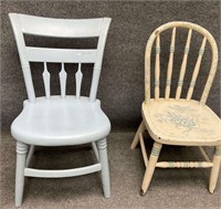 Two Child’s Vintage Chairs