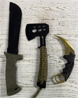 Machete - Ozark Trail Hatchet - Curve Knife