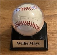 Autographed Willie Mays Baseball