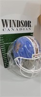 Windsor Canadian Riddell football helmet window