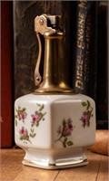 Antique Japanese Porcelain Hand Painted Lighter