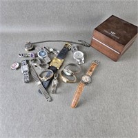 Collection of Watches & Parts in a Box