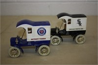 Detroit Tigers, White Sox Die Cast Car/Banks