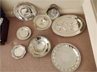 Lot of Silver Platters - Some Rogers