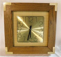 Mid Century Linden wall clock, battery operated,
