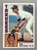 1984 DON MATTINGLY TOPPS ROOKIE CARD