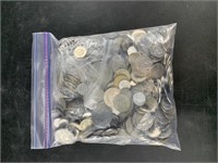 4 3/4 Pounds of misc. mostly European foreign coin