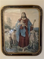 18"x14" Jesus Christ the Lamb Bubble Frame