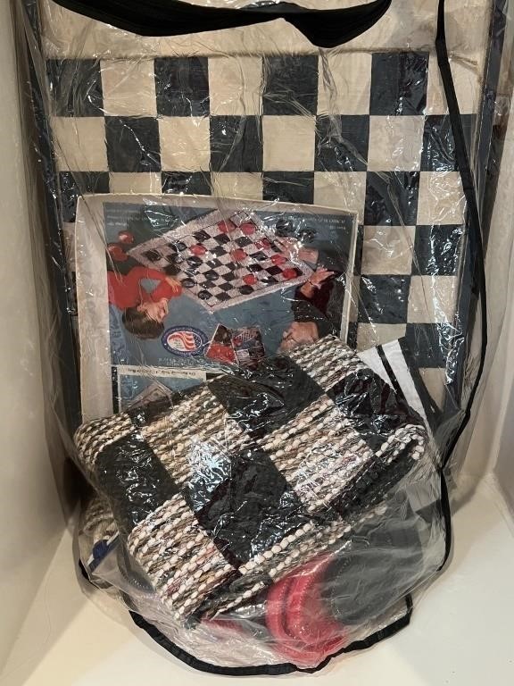 Large Checkers Game Set