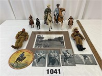 Cowboy, Horse Figures, Postcards, etc