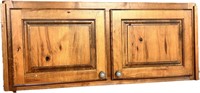 Partial Upper Cabinet Knotty Alder doors