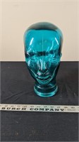 Turquoise Glass Head Store Display