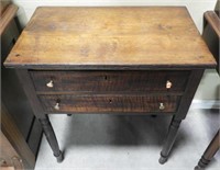 Lot #648 - Antique Early 19thC 2 drawer work