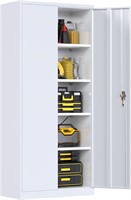 Metal Cabinet  4 Adjustable Shelves