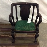 Wooden arm chair