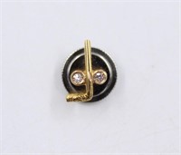 14KT Yellow Gold Masonic TBC Emblem Lapel Pin