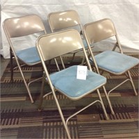 4 card table chairs - Samsonite