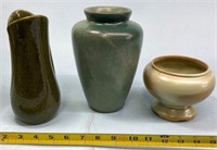 3 pcs. Art Pottery