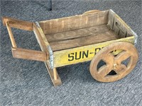 Sun-Drop Wood Crate Decor 
- overall dimensions