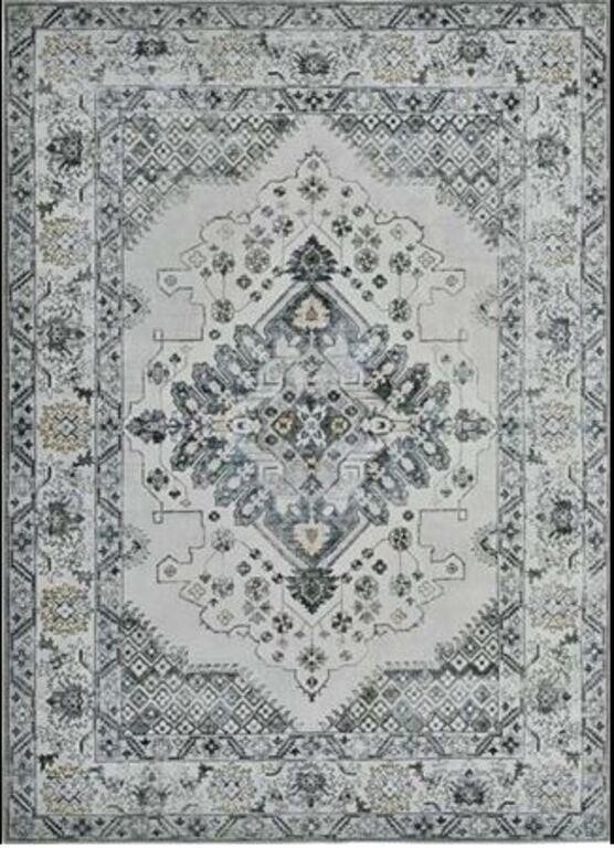 Living Room Area Rug 8x10 - Boho Grey